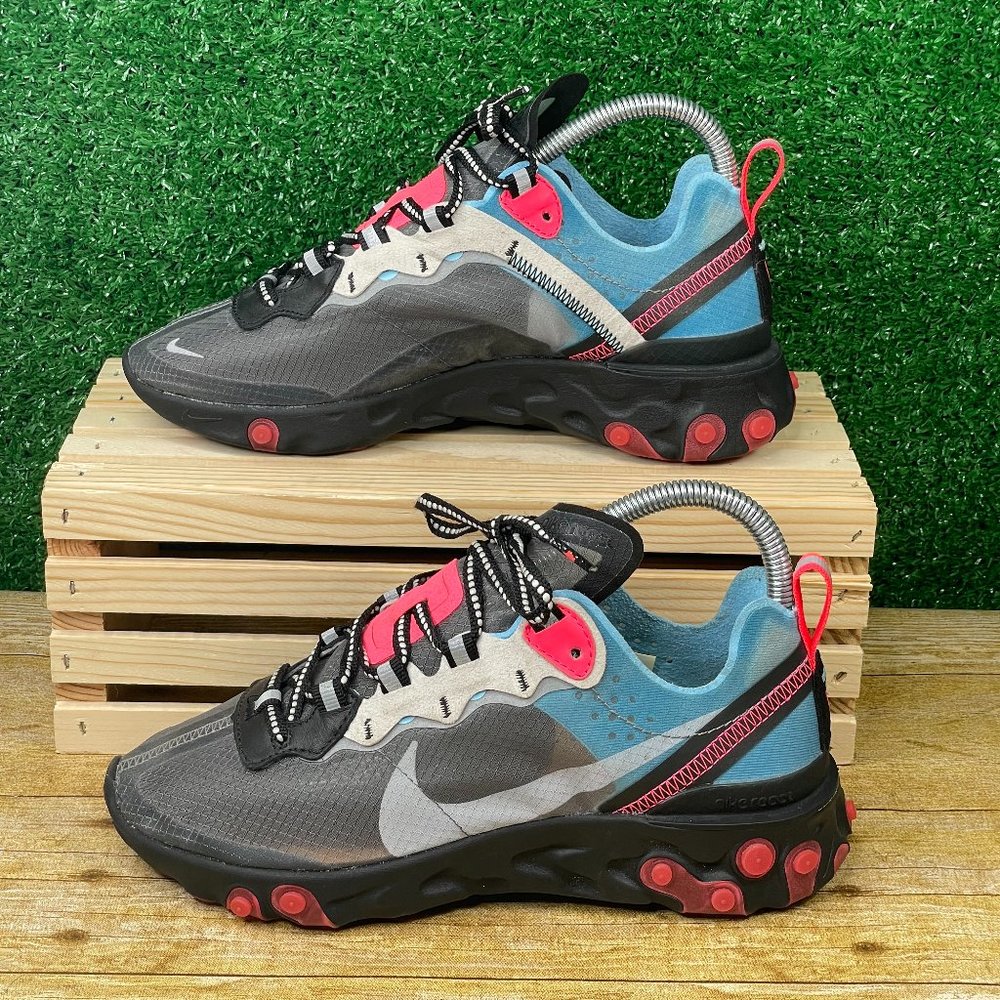 Nike Men's React Element 87 Blue Chill Solar Red Women's 6.5